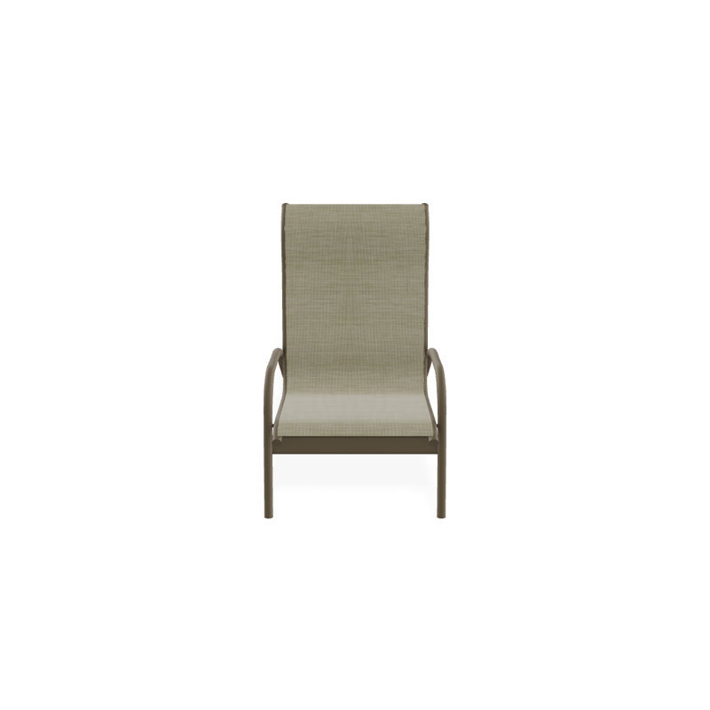 Gardenella Patio Chair, Bristol Taupe Sunbrella®, Beachwood