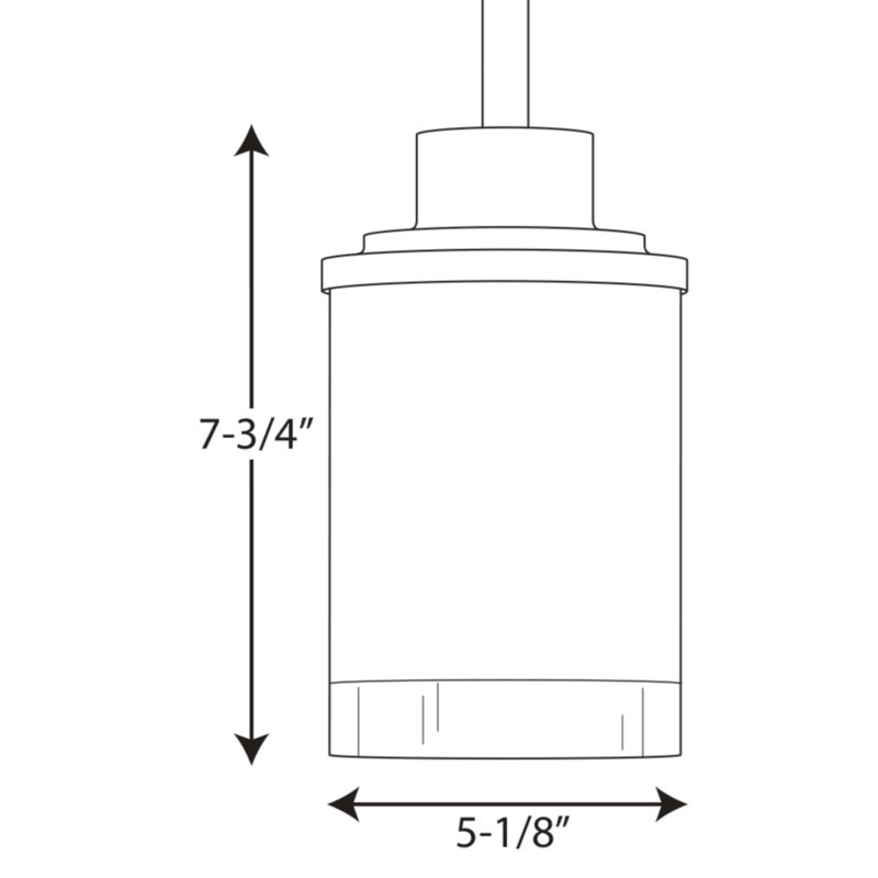 Luminaire suspendu à cylindre simple 1 lumières Nash