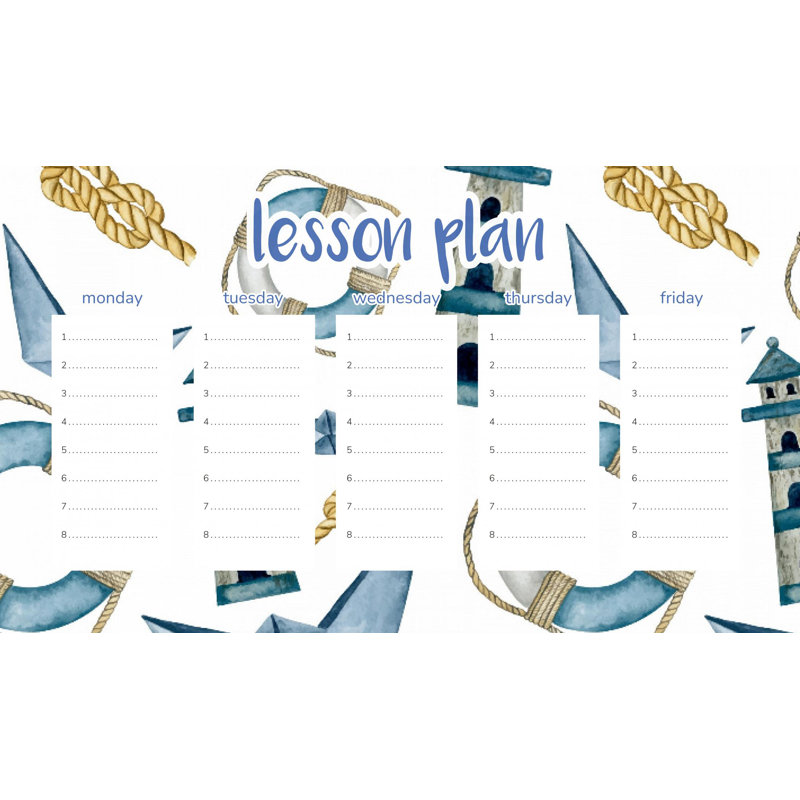 Magnetic Lesson Plan Marine Accents
