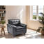 Chaise en similicuir Rimouski-1281874733