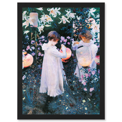 Carnation Lily Rose by John Singer Sargent - Single Picture Frame Painting