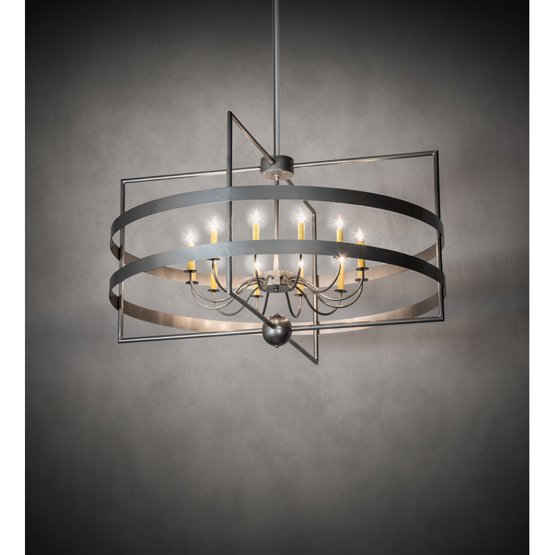 Lustre géométrique style bougie 12 lumières Xaden