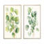 «White Green Minimalisme» Eucalyptus Essence VI - ensemble d'art mural floral de 2 pièces-1675569683-1675569686