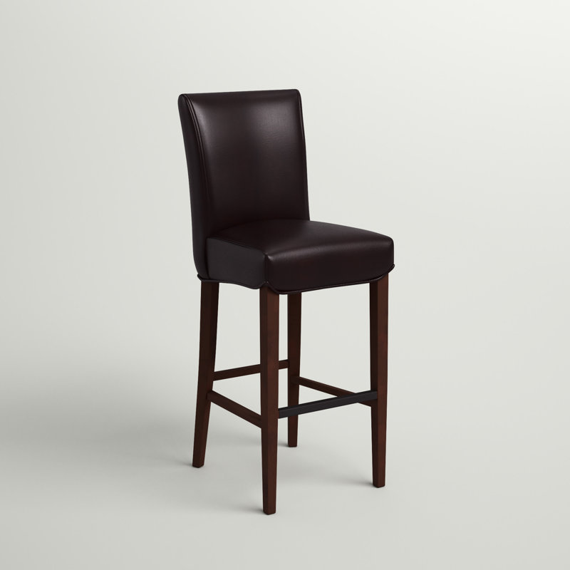 Liliana Upholstered Counter Stool, Coffee Bean, Bar Stool (30.5" Seat Height)