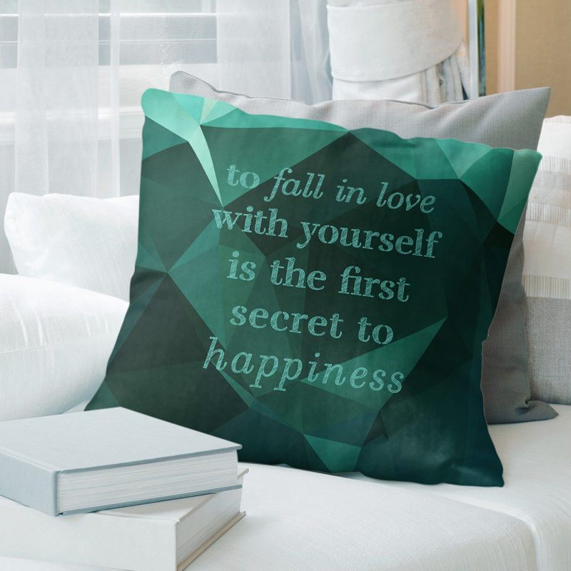 Housse de coussin en simili pierres précieuses, 20 po X 20 po, Vert émeraude, Polyester/ Bourre en polyester