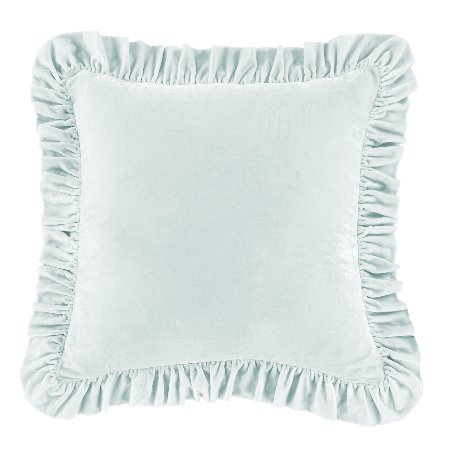 Stella Velvet Shams, Icy Blue