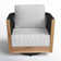Aniston Teak Swivel Patio Chair with Sunbrella Cushions
