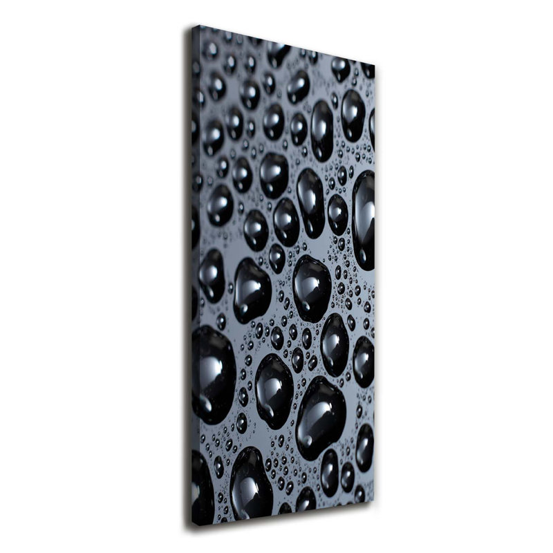 Drops Of Water - Wrapped Canvas Print