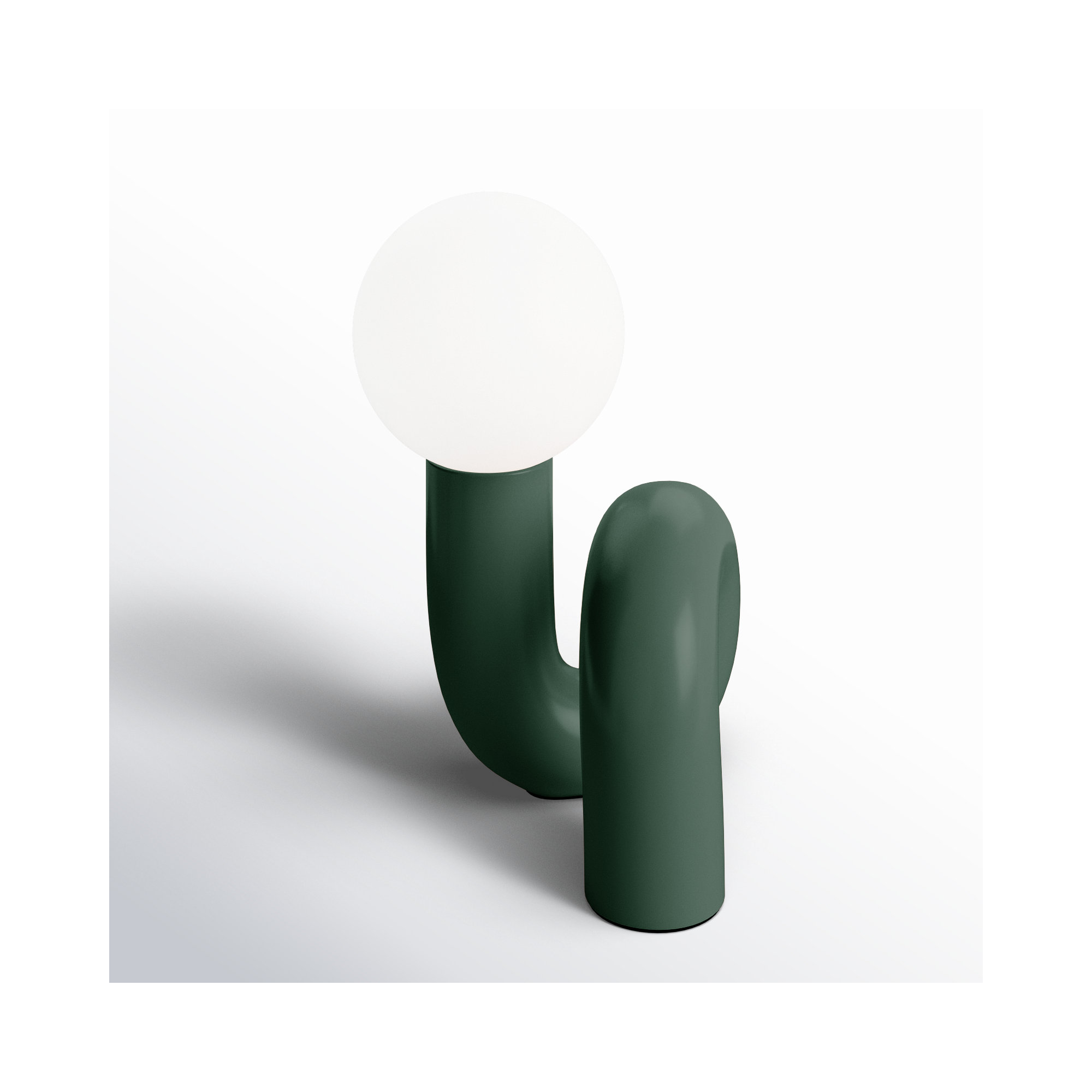 Verda Resin Table Lamp, Green