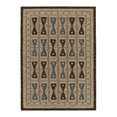 Scandinavian Wool Geometric Area Rug