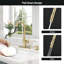 Willow Single-Handle Pull Down Sprayer Kitchen Faucet with Infrared Sensor, Soap Dispenser and Deck Plate-76655478