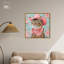 Art d'un animal sur toile rose-105527639-105527643