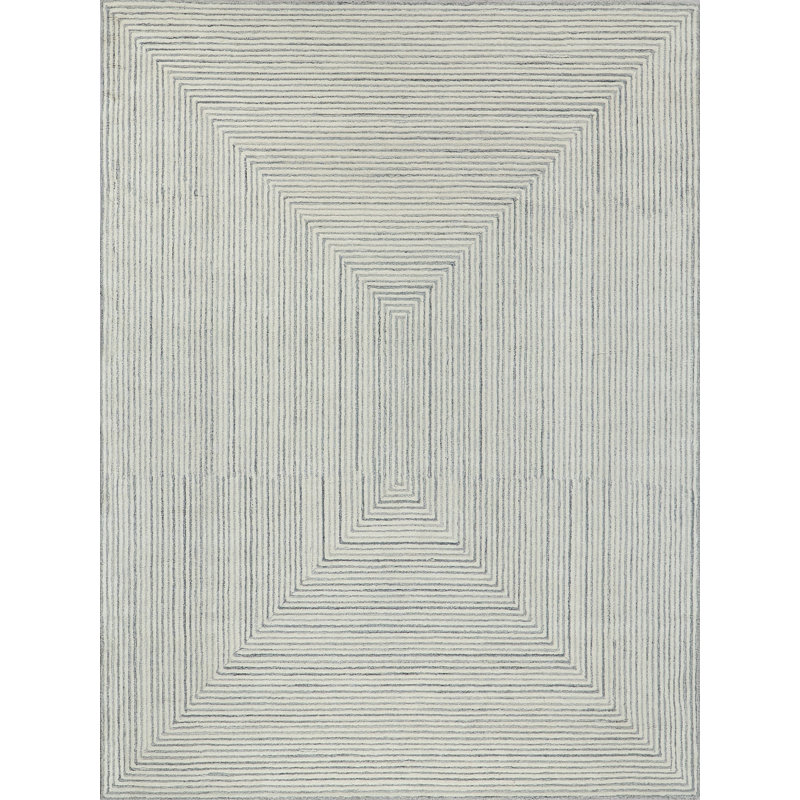 Serenity handloomed PET Beige/Brown Area Rug, Rectangle 12' x 15', Gray/Ivory