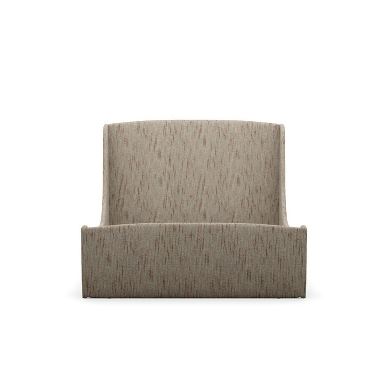 Swan Upholstered King Bed, Queen, Macrame 090626