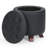 Upholstered Storage Ottoman, PU Leather Button Tufted Footrest Round Footstool With Removable Bin-107234580