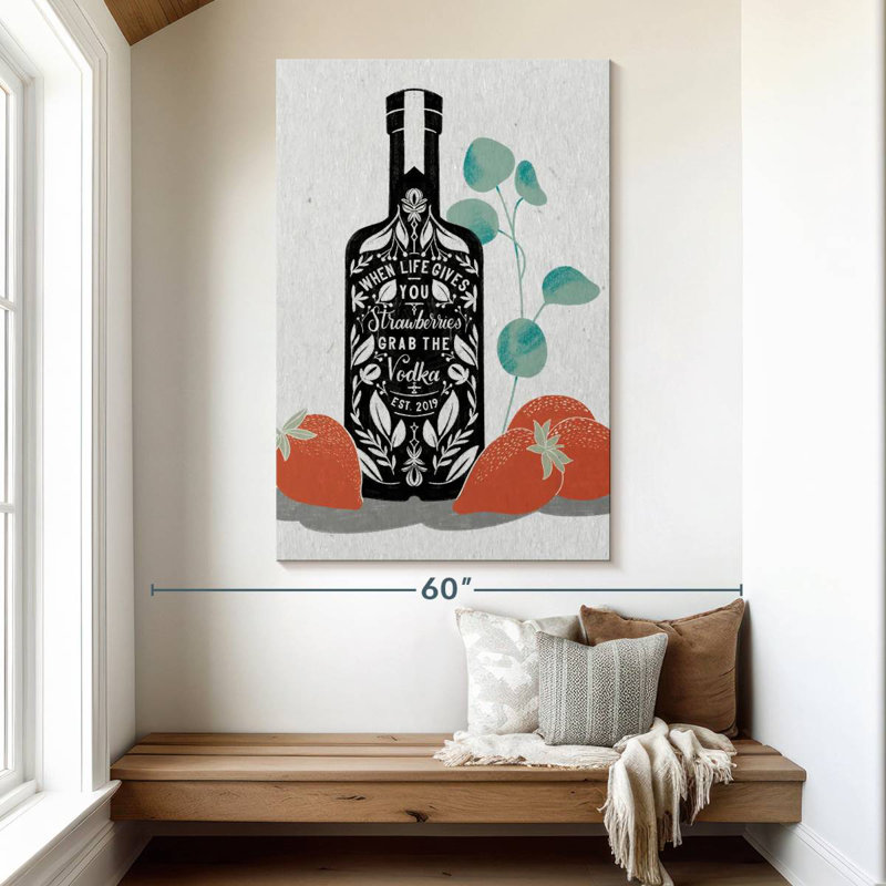 Tergel Fruity Spirits Vodka, 51" H x 34" W