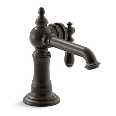 Artifacts Single-Hole Bathroom Faucet with Drain