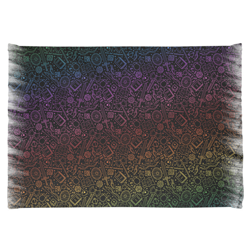 Tapis noir/rose/vert "lines rpg" Mcguigan, Non