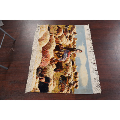 Alah One-of-a-Kind 2'2" X 3'3" Wool Area Rug in