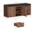 40" Entryway Shoe Storage Bench With Cushion Seating, Rustic Wood Shoe Bench With Drawers and Adjustable Shelf-1899182330