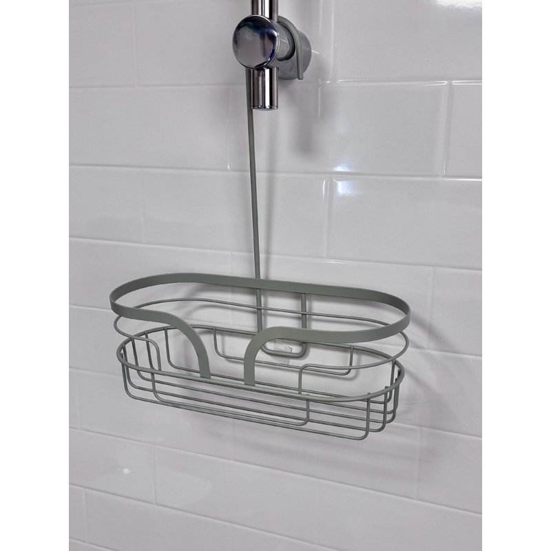 Dante Steel Bathroom Shelves, Sage Green