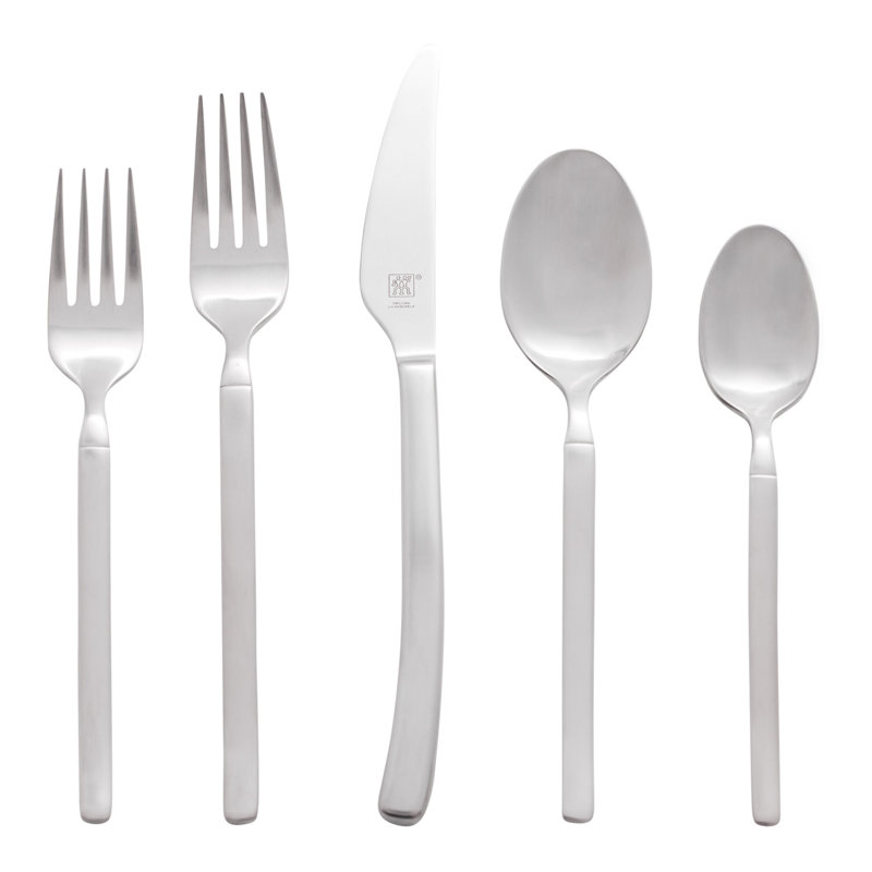 Opus Satin 45-Piece Stainless Steel Flatware Set, Service for 8