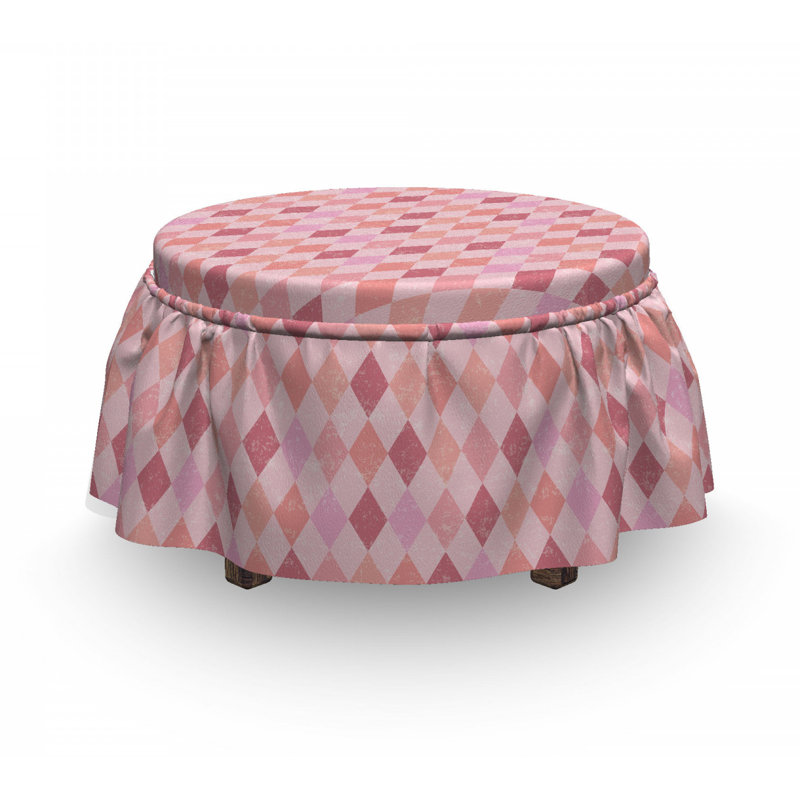 Housse pour repose-pieds harlequin diamond
