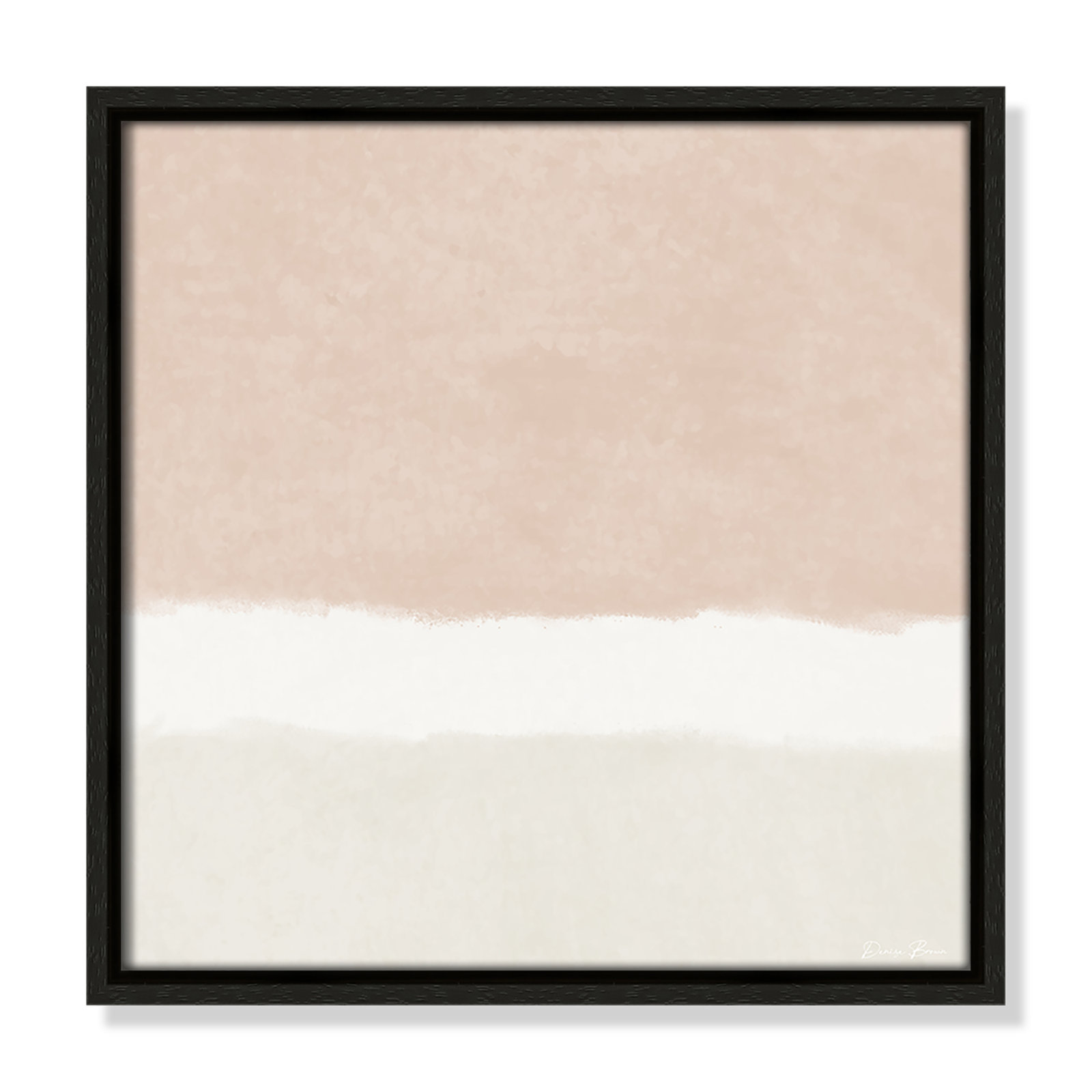 Willadeene "Slate 2" Print, 13.5" H x 13.5" W, Espresso Framed