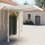 Auvent en métal blanc VidaXL-94544254-94544253
