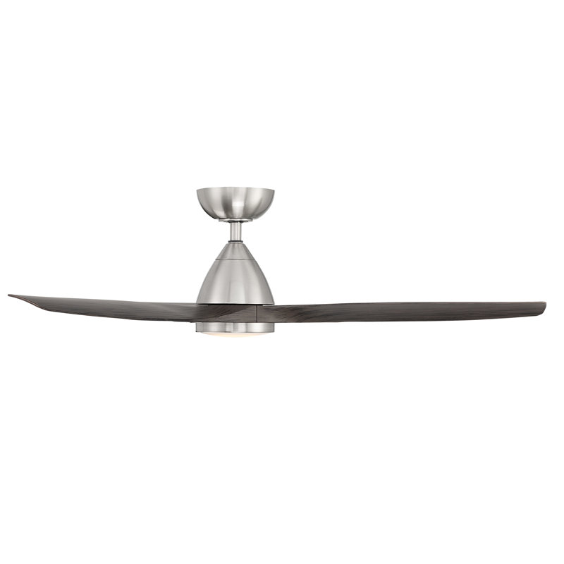 Skylark 3 - Blade Indoor/Outdoor Smart Ceiling Fan with Adjustable CCT 2700K-3000K-4000K-5000K LED Light Kit and Remote Control Included, Works With Alexa and iOS or Android App