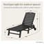 Chaise longue à roulettes Lakeside POLYWOOD-9706103