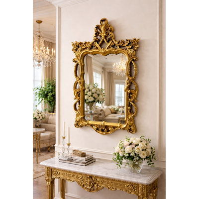 Breyannah Solid And Engineered Wood Flat Mirror