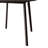 5-Piece Round Counter-Height Dining Set with Upholstered Swivel Chairs, Black-1577366797