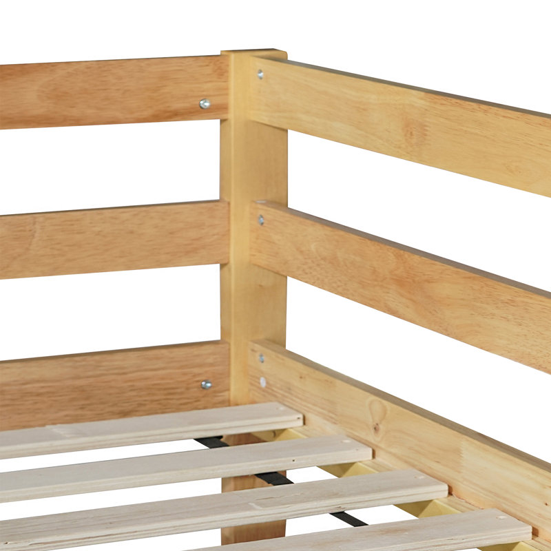 Twin Over Twin Standard Bunk Bed, Natural