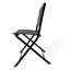 Ensemble bistro de patio pliable 3 pièces, mobilier d'extérieur durable avec structure en acier résistant à la rouille et fauteuils à sangles confortables
