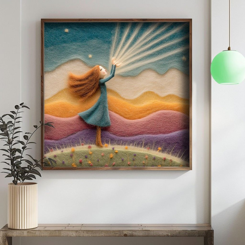 Peinture décorative en panneau de fibres à densité moyenne, H 19,69 po x l 19,69 po