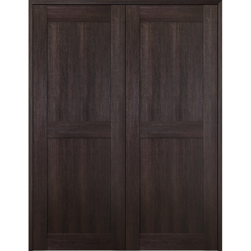 Porte française Avon 07, 72 po x 80 po, Chêne, Gauche