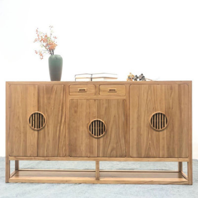 Modern Simple Old Elm Porch Cabinet