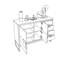 Buffet en verre trempé de style moderne-129459952