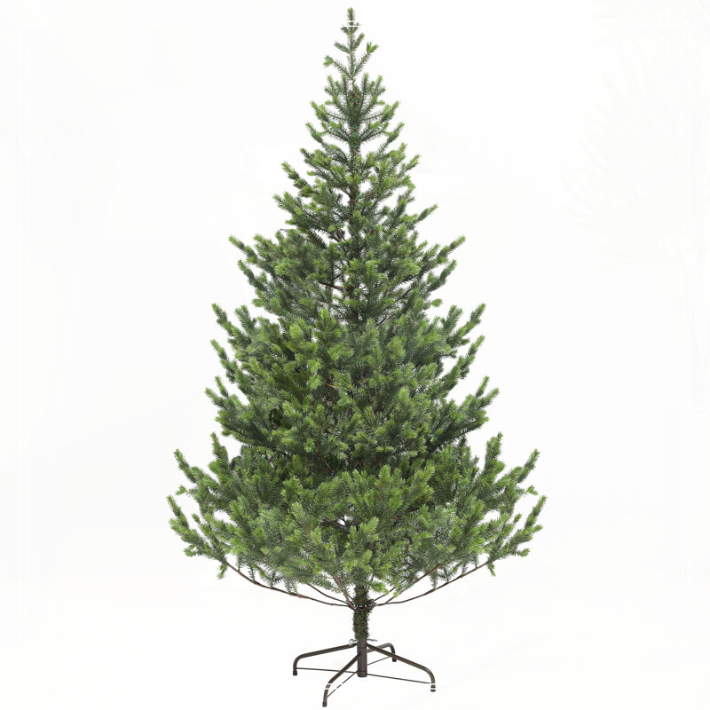 Arbre de Noël artificiel 6 pi, cèdre réaliste avec 1933 pointes, assemblage facile, arbre de Noël articulé, H 6,4 pi