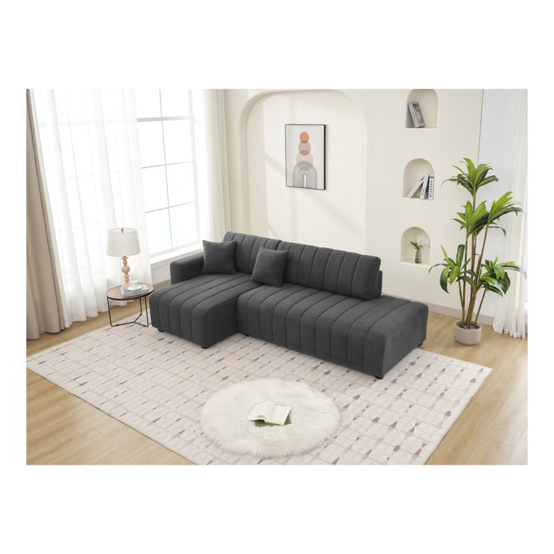 Canapé modulaire Jessica, Gris foncé