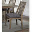 Ensemble de chaises d'appoint en bois 2 pièces avec sièges rembourrés recouverts de tissu