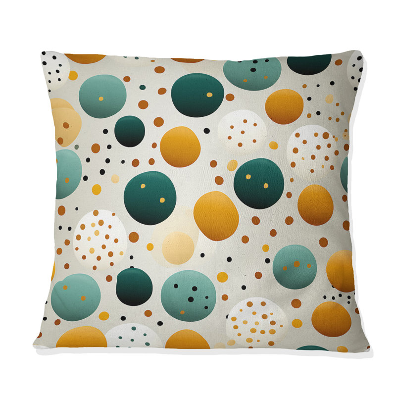 Coussin décoratif à pois Urban Oasis, H 16 po x l 16 po