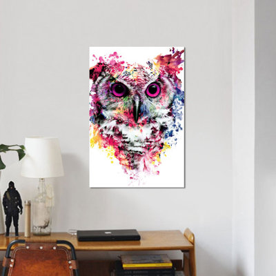 « hibou i », impression sur toile