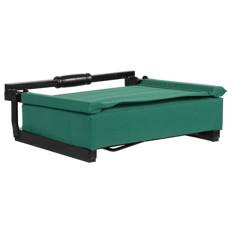 Grandstand Comfort Seats by Flash - Lightweight Stadium Chair with Handle & Ultra-Padded Seat, Hunter Green
