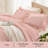 Andency Blush Ruffle Comforter Set, 2 Pieces Kids Comforter Set Twin(66x90Inch), Farmhouse Comforter Set, Soft Microfiber Kids Bedding Set-124610470-124610449
