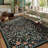 Kaldi Floral Washable Area Rug – Intricate Nature-Inspired Design, Non-Slip Soft Floor Mat for Living Room, Bedroom, and Entryway-9684032-23885829