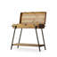 Console rectangulaire en bois massif brun