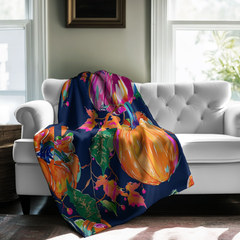 Motif de balise maritime - 1 pièce Sherpa Premium, L 50 po x L 60 po, Gourmets en fleurs BCBG