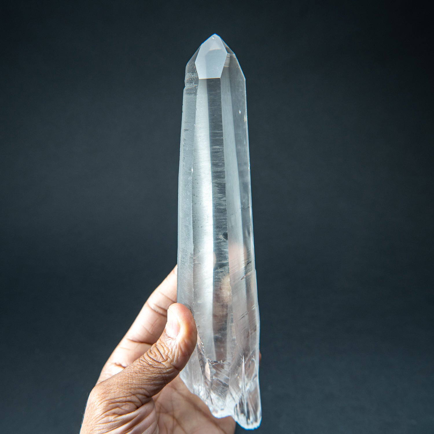 Astro Gallery of Gems Natural Lemurian Quartz Crystal from Brazil (1.6 lbs)